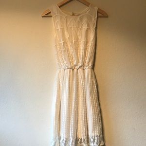 CREAM LACE SEMI FORMAL/HOCO DRESS